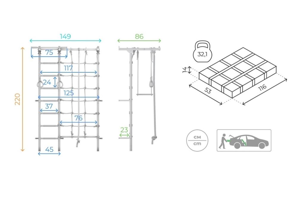 Шведская стенка Romana