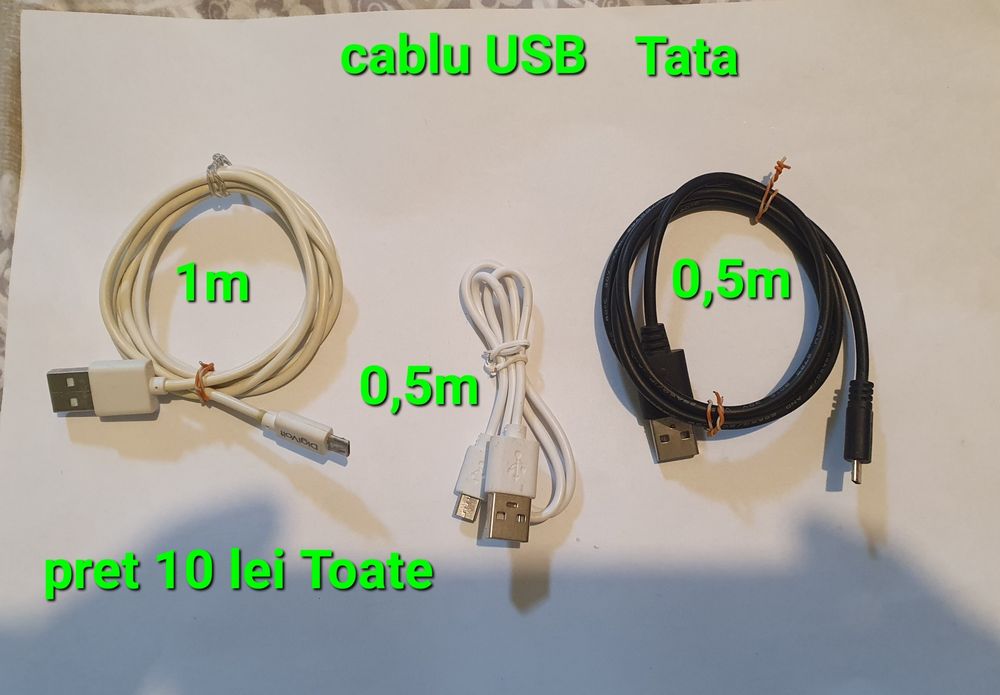 Cabluri USB diferite modele