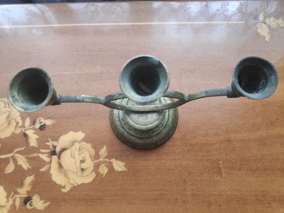 канделябр, подсвечник. латунь