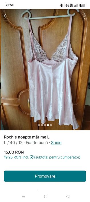 Rochie noapte dama mărime L