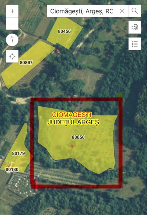 Teren Extravilan 22.565 mp – Ciomăgești, Argeș