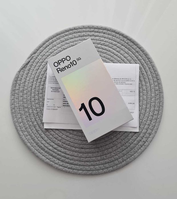 Oppo Reno 10 5G nou Sigilat, Garantie 2 ani, 256 GB, 8 GB Ram, Silver