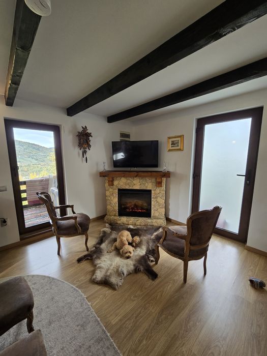 Cabana pentru cupluri, cu ciubar Jacuzzi la  Muntele Rece