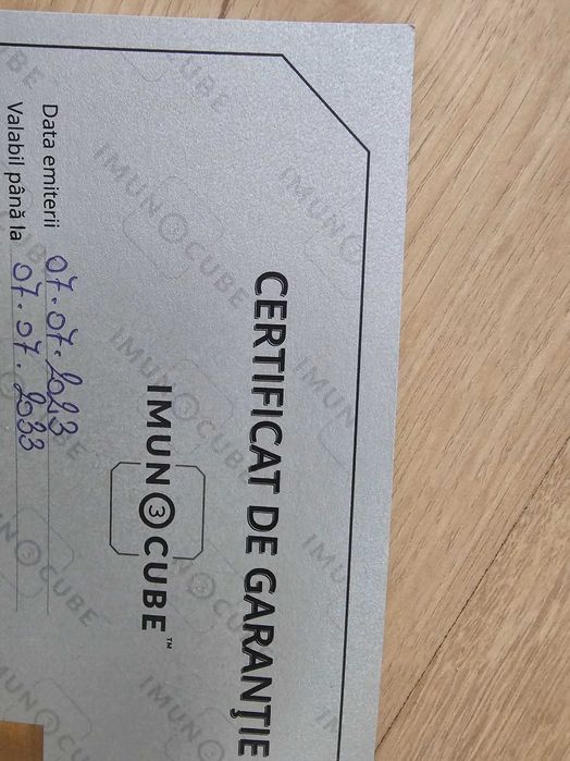 Imunocube 3 in garantie