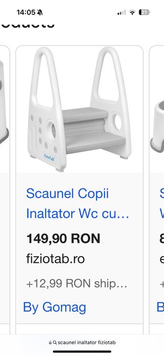 Scaunel Inaltator Copii cu Manere, FizioTab