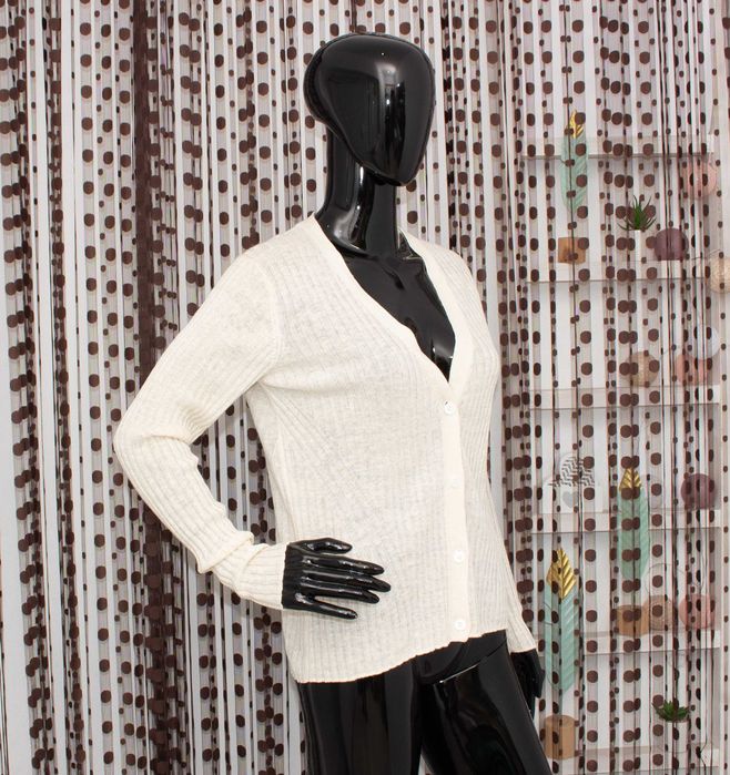 Massimo Dutti дамска ленена жилетка бежова 100% лен М