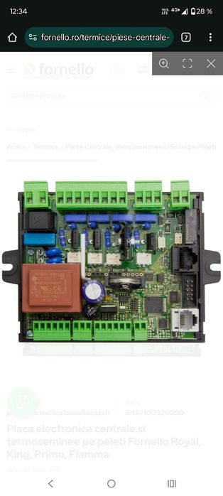 Placa electronică fornello