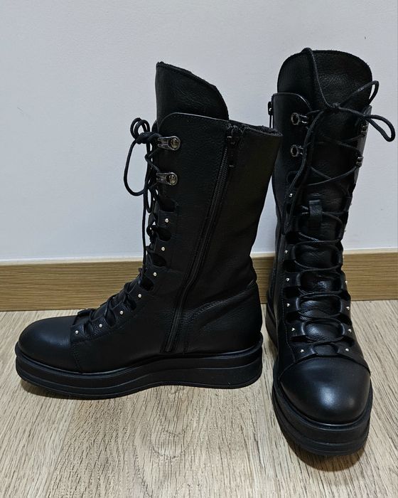 Ghete piele dama, NOI, imblanite, 37!