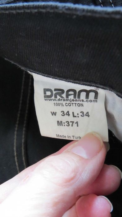 Панталон, джинси, дебел черен дънков плат