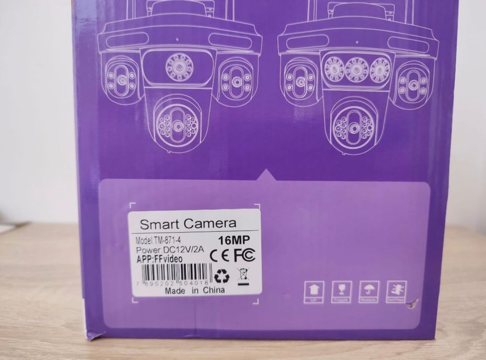 Camera supraveghere cvadruplă wireless 4 lentile