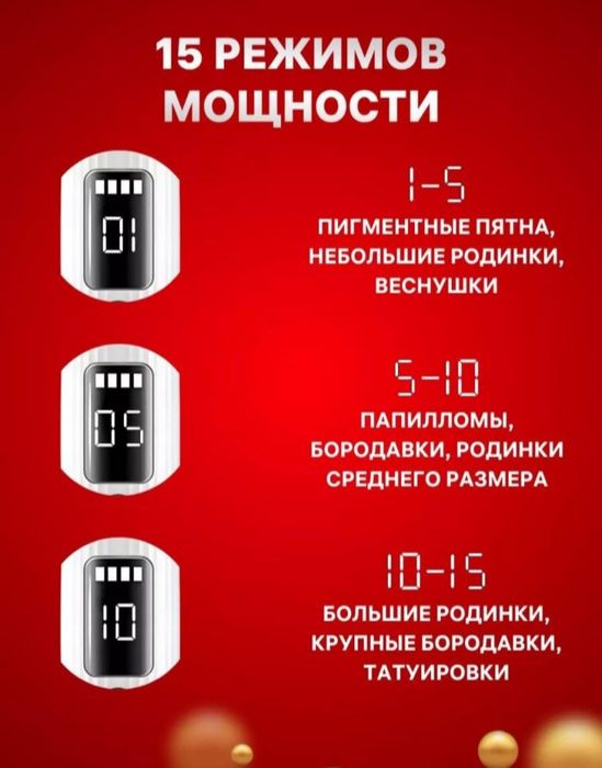 Lazer ruchka, koagulyator, papiloma, sig'il uchun kosmetik vosita
