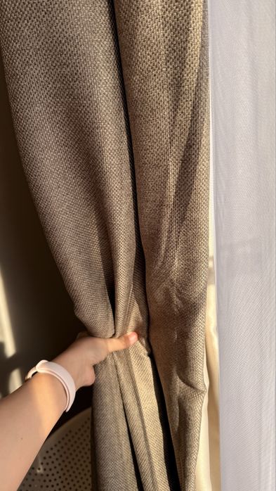 Шторы эко-лен (блэкаут)