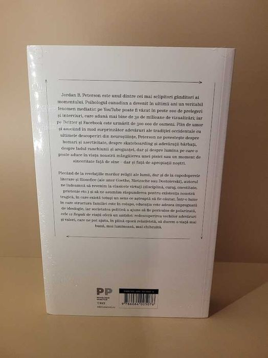 Carte Jordan Peterson - „12 reguli de viață” (nouă, infoliată)