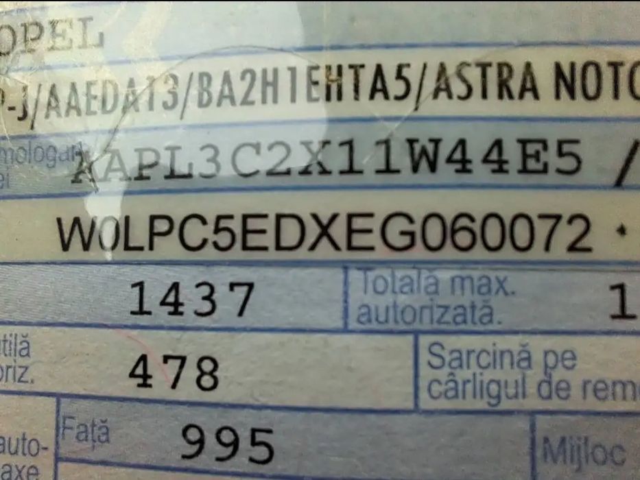 Opel Astra J 2014