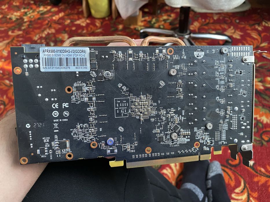 Видеокарта  рх 580 8 гб