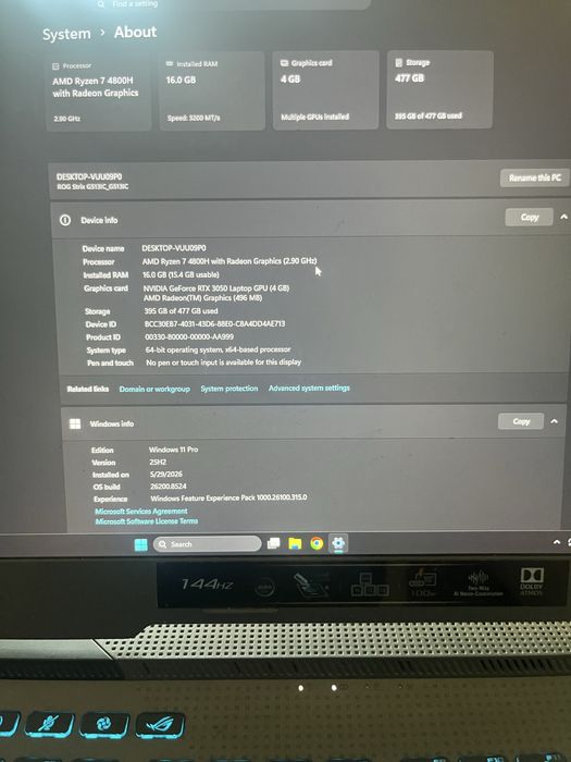 Asus Rog Strix Gaming Laptop 2023