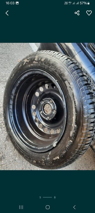 Janta Tabla Opel 5×112  ET49  cu cauciuc Dunlop 195/60/R15