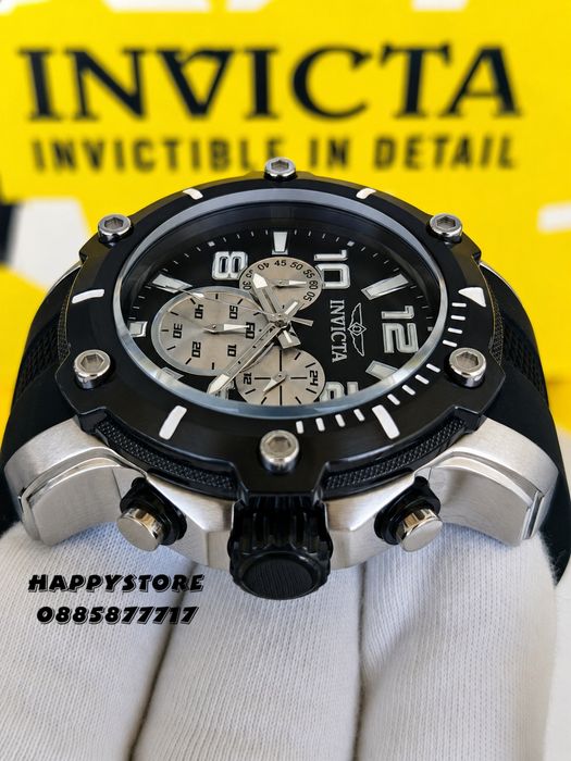 INVICTA Diver Black/Silver 52 mm, Инвикта нов мъжки часовник