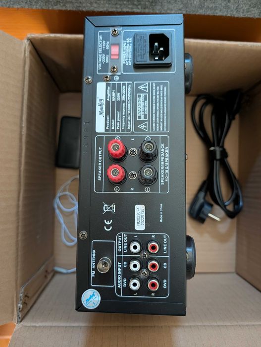 Amplificator Stereo Moukey MAMP1 220W – Bluetooth 5.0, Karaoke, Full Box