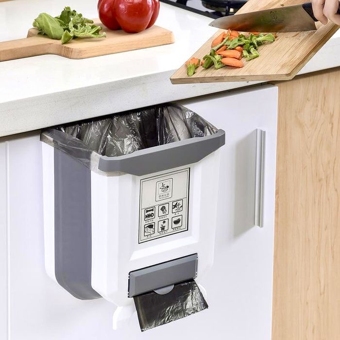 Кошче за отпадъци /сгъваемо/бяло/