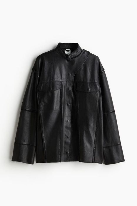 Set piele: jacheta si pantaloni H&M Studio (S)