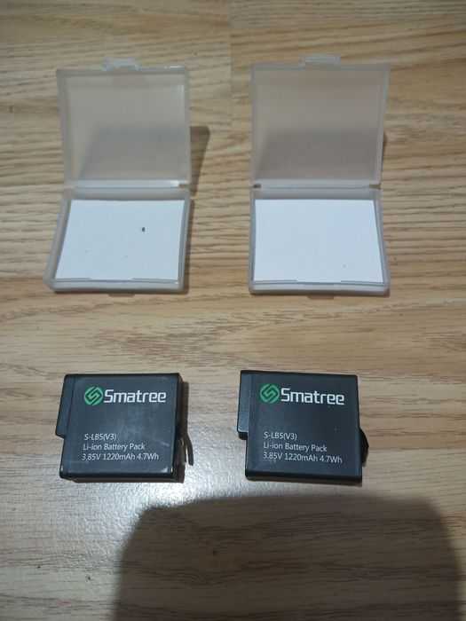 2 baterii Smatree S-LB5(V3) pentru GoPro Hero 5/6/7 black