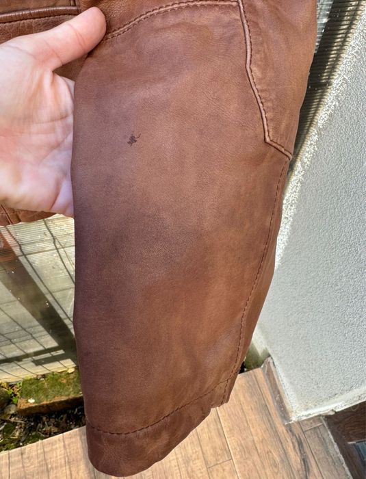 Geaca piele barbati Boss Orange masura 54 IT