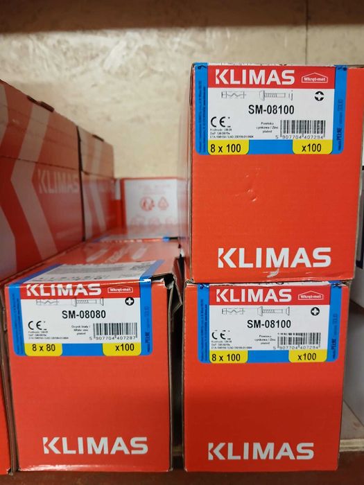 Klimas  suruburi  cap inecat 6x120 dibluri negrese lemn case