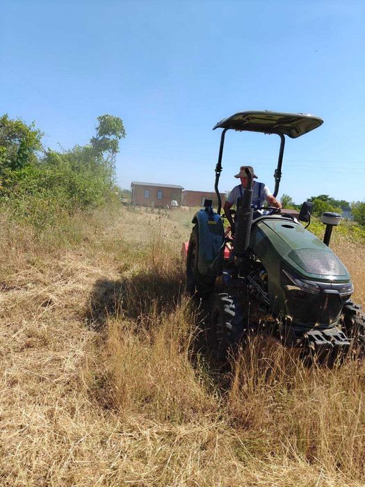 Топ цена за косене на висока трева/храсти с трактор косачка и мулчер.