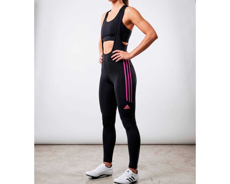 Adidas Дамски гащеризон bib tights за велосипед / колело размер XS  НОВО