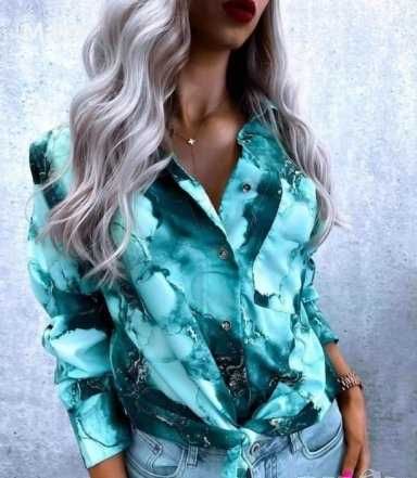 Дамска риза с принт