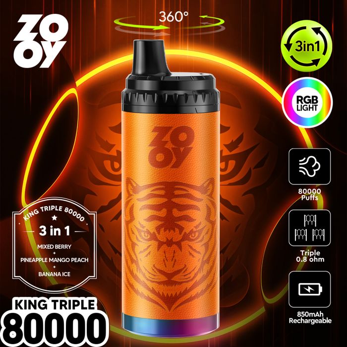 Vape ZOOY 80k (80.000) fumuri