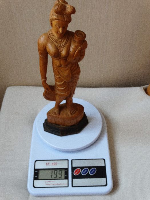 FEMEIE CU ULCIOR Statueta Handmade India Sculptura Figurina Bibelou