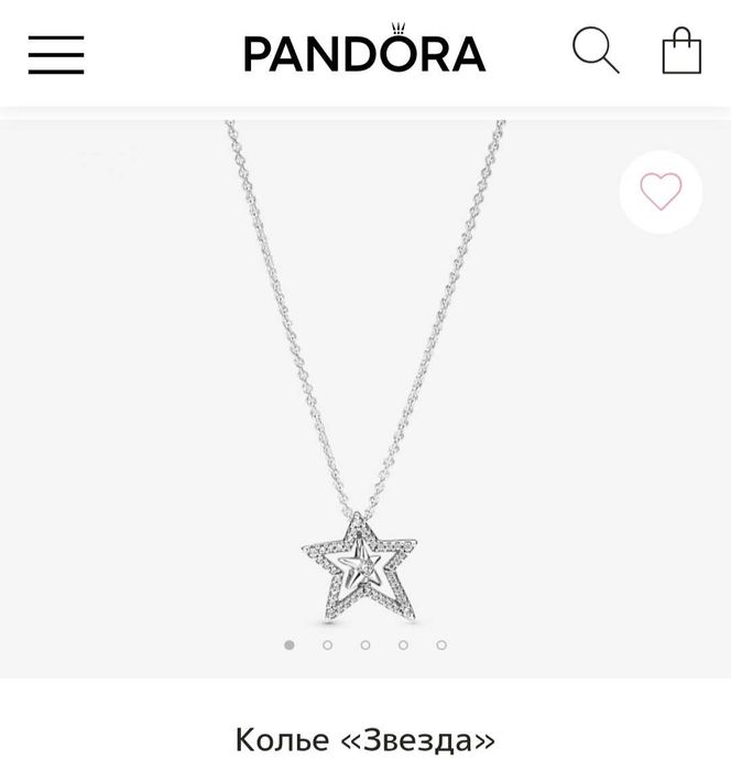 PANDORA Колье "Звезда"