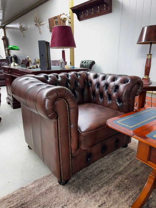 Кожена холова гарнитура Chesterfield