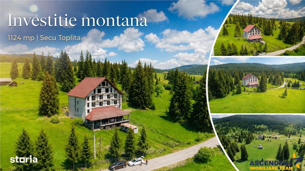 Complex montan 1.124 mp, Toplita Secu, investitie: turistica retreat,
