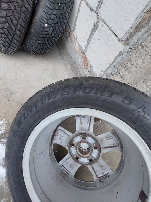 Jante aliaj 5×112  echipate cu cauciucuri iarnă