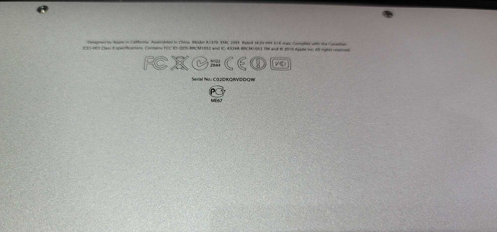 MacBook Air, 11 inch, 2010