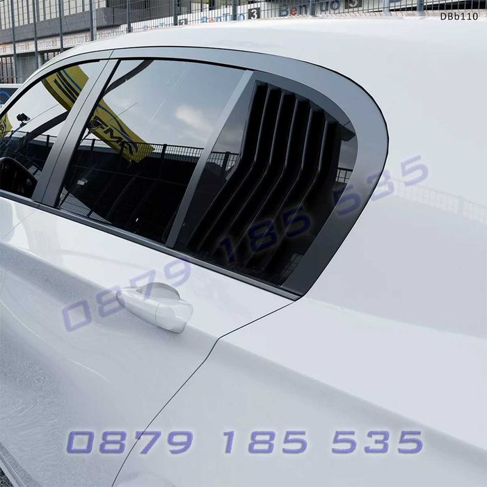 Сенници / Декоративни решетки за задните странични стъкла за BMW 1 F20 2011-2019, черен гланц -DBb110 капаци сенници задни малки прозорци