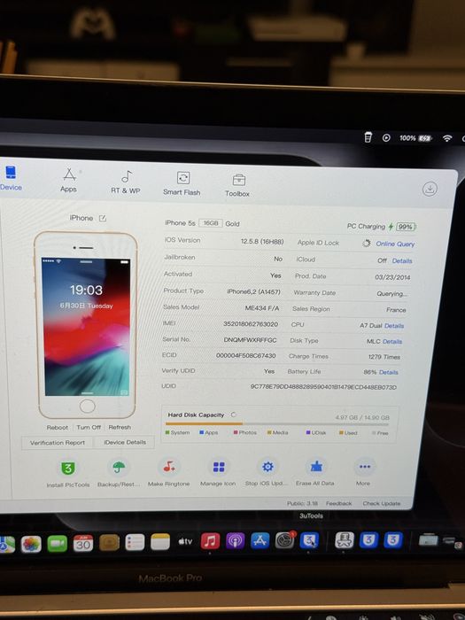 iPhone 5s Gold 16GB