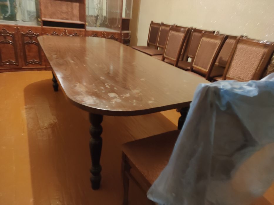 Стол с стульями stol va stullar 10 dona narxi 2.5 ml