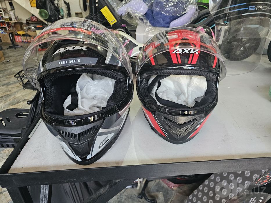 Мотошлем закрытого типа AXK MAX (Full Face) с двойным визором