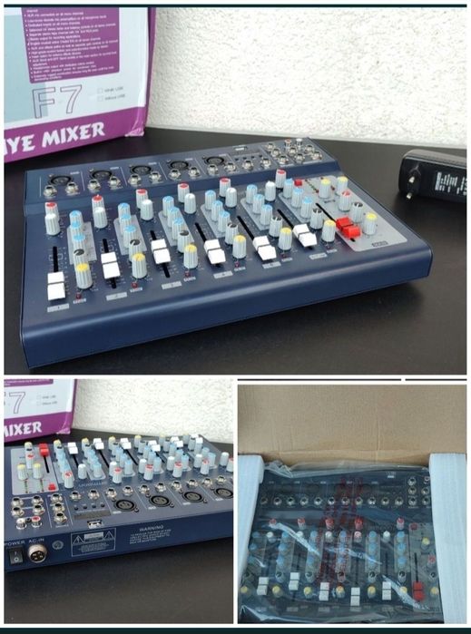 mixer audio consola dj 7 canale usb ammoon f7