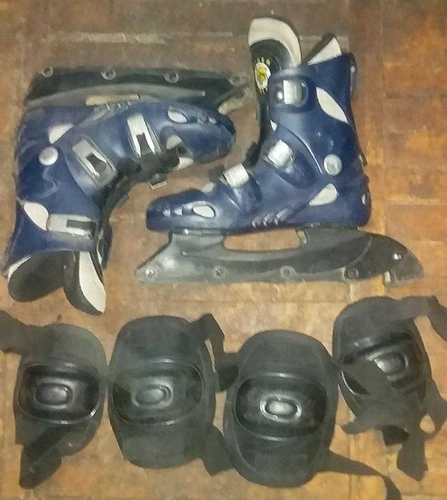 Роликовые коньки + защита