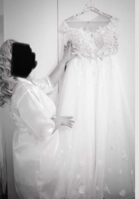 Rochie de mireasa model unicat realizata in atelier