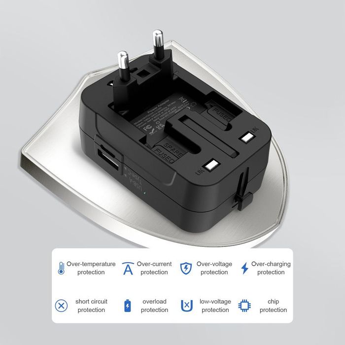 Универсален Адаптер Tech-Protect TA300 (EU / UK / US / AU)
