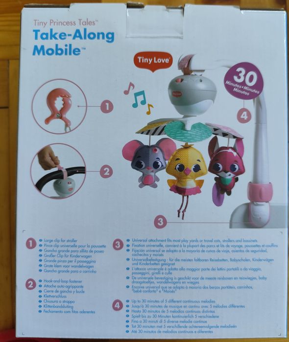 TINY LOVE Музикална въртележка Take Along Mobile Tiny Princess Tales™