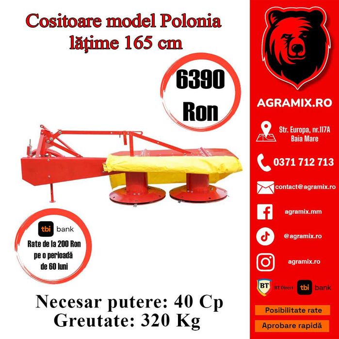 Cositoare cu 2 talere China dupa model polonez 1.65 Agramix