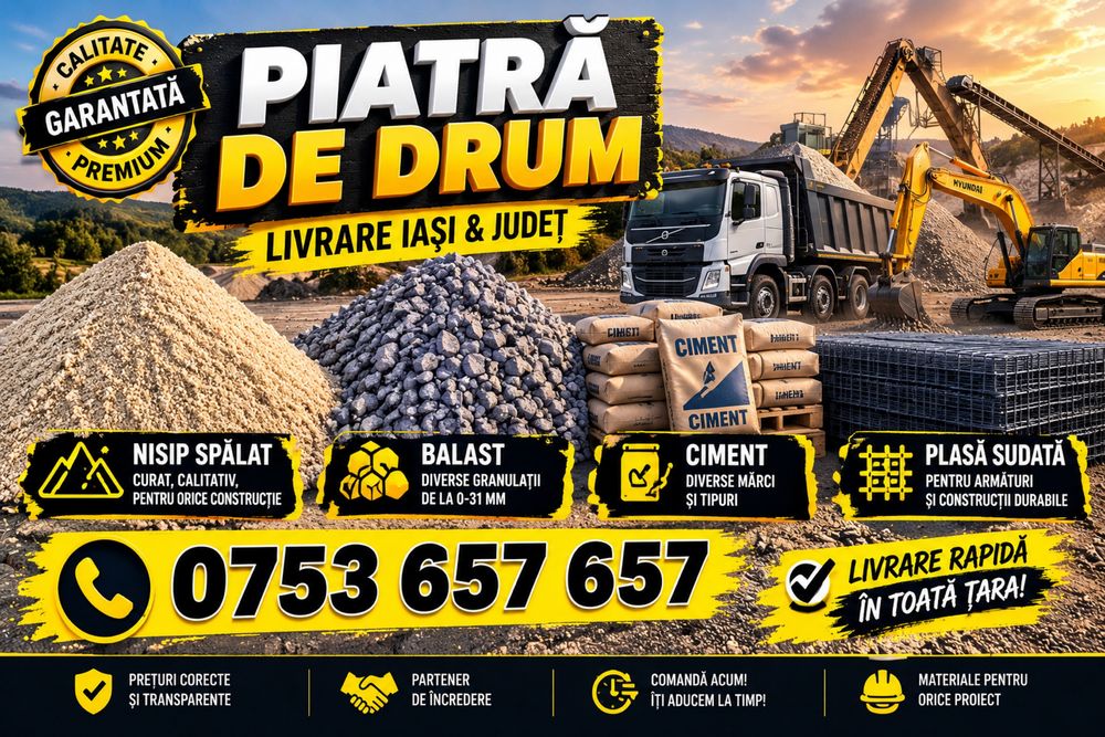 Piatra de drum, piatra concasata, sort 16-32, piatra sparta