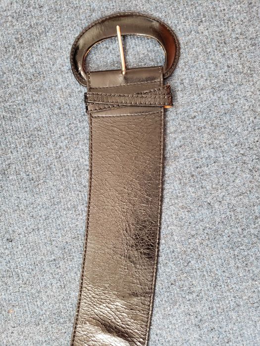 Широк колан от естествена кожа